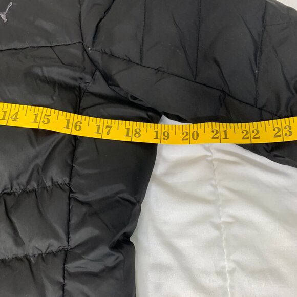 Puma Women’s Black Quilted Hooded Jacket – Size Small – Classic Athletic Style - Picture 10 of 14